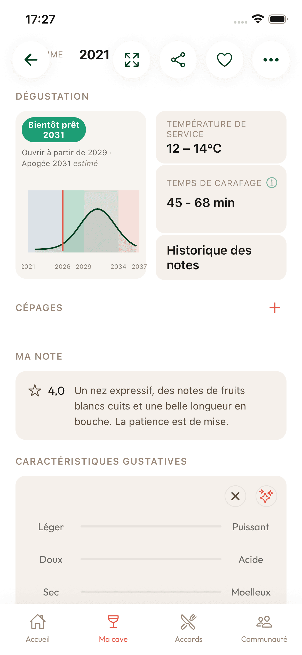 L'accord parfait pour chaque plat